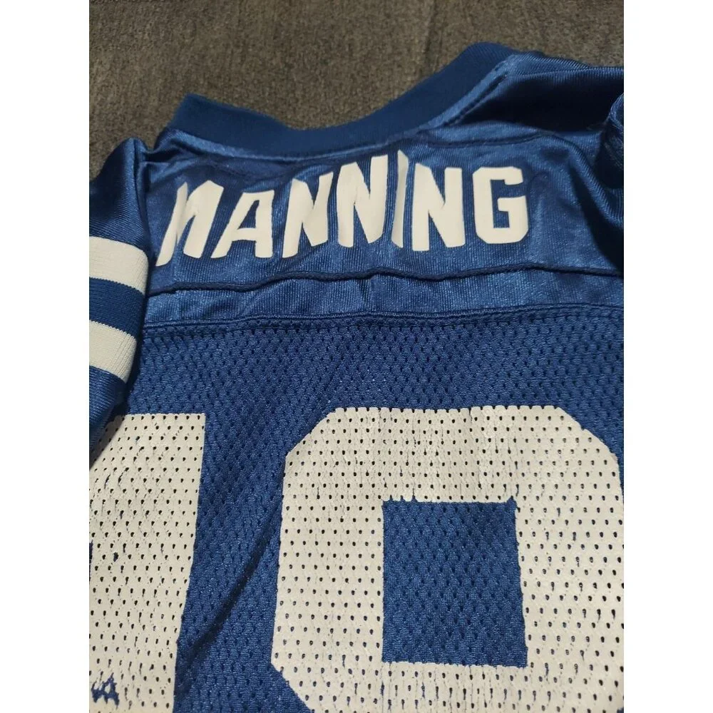 Reebok Peyton Manning Indianapolis Colts #18 Jersey Blue Youth Medium‎ (10-12)